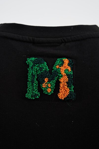 Machinist Ανδρικό μπλουζάκι Alien Embroidery oversized Μαύρο