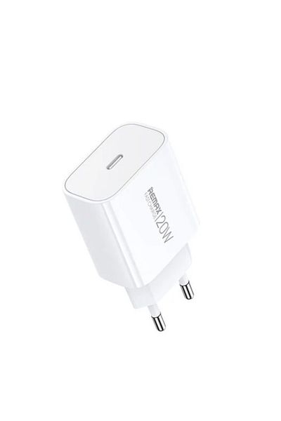 REDz Accessories Adaptor de încărcare REMAX, model RP-U133 20W, încărcare rapidă, intrare Type-C, alb