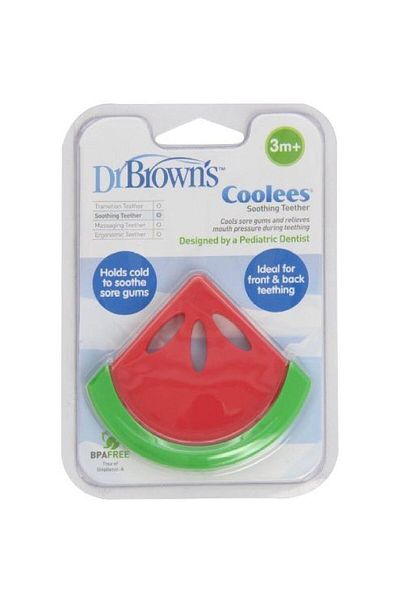 dr browns Dr. Brown's Kidsland Coolees Soothing Teether - Watermelon