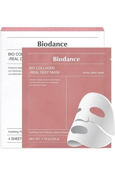 Biodance Bio Collagen Real Deep Mask Moisturizing 4 Pieces (4 Pink)
