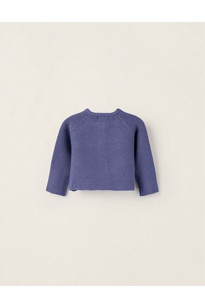 Ziddy Cardigan for Newborn Girls, Dark Blue