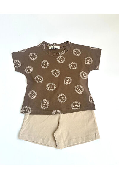 Zebra 100% Cotton Fine Combed Lion Pattern Bottom Top Set