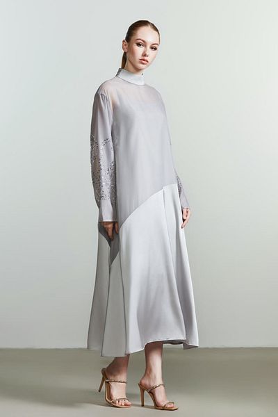 femi9 organza maxi kaftan