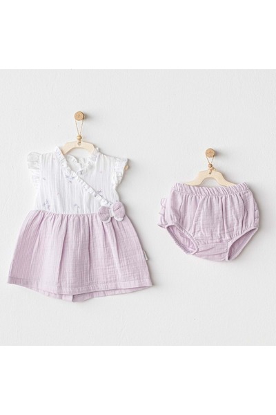andywawa Baby Girl Dress Set Cream