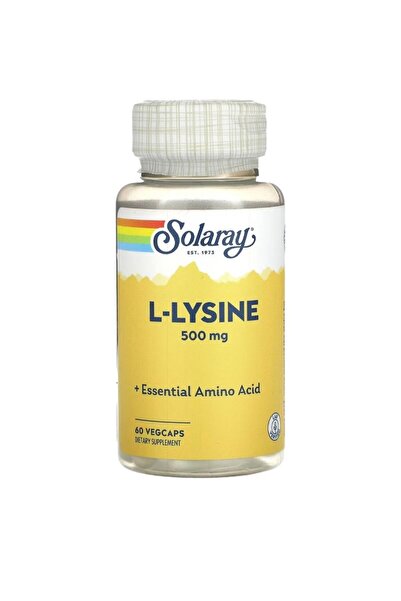 Solaray , L-Lysine, 500 Mg, 60 Veg Capsules