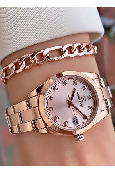 Daniel Klein Rose Gold Women's Wristwatch