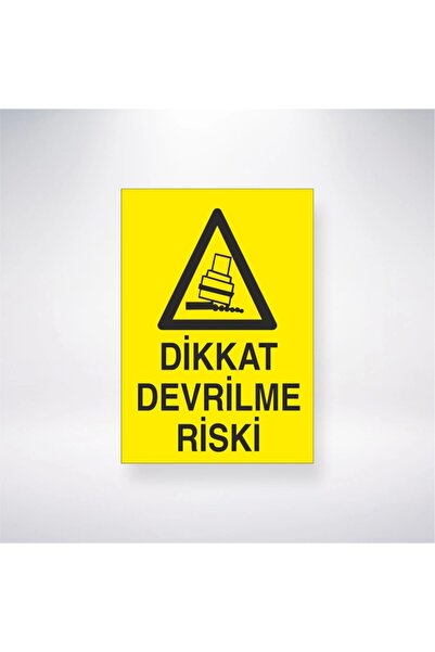 Reysa Tasarım Caution Rollover Risk Sticker 20X28 cm
