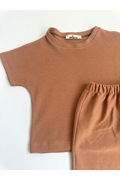 Zebra 100% Cotton Waffle Fabric Baby/Kids Bottom Top Set