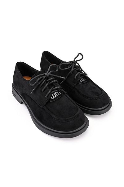 Tmall Women's casual shoes, Made of eco-leather suede, P1276, Black