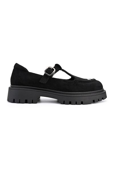 Tmall Women's casual shoes, Made of eco-leather suede, P1278, Black