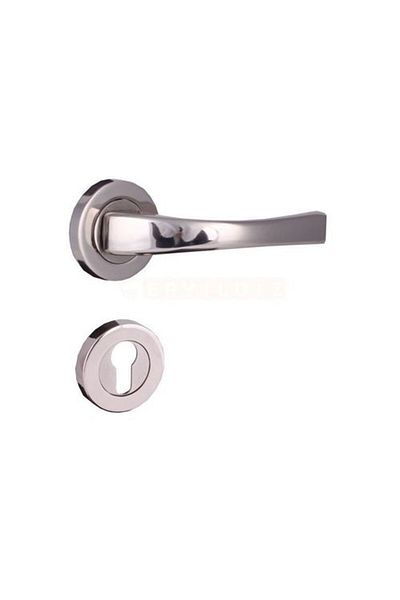 Nobel Karaca Room Rosette Nickel Satin Door Handle