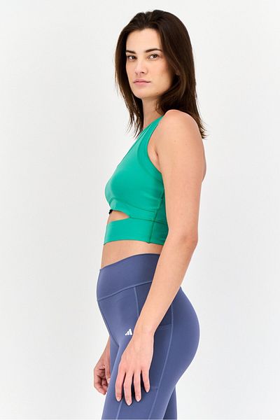 adidas Women Sportswear Fit Sleeveless Training Tank Tops, Green