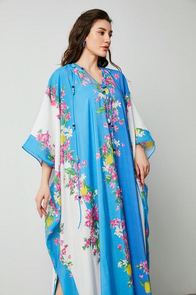 femi9 Floral prints kaftan