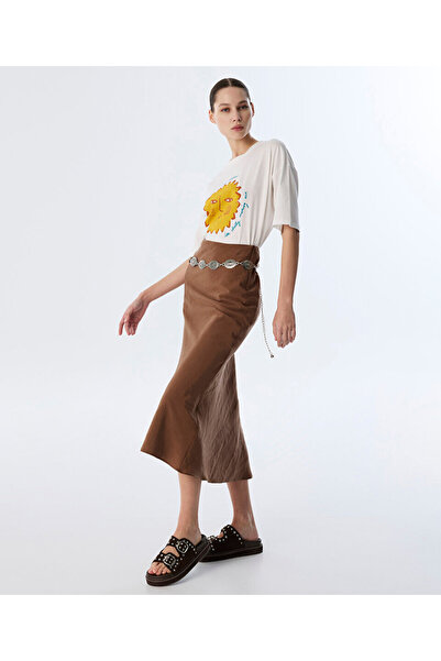 Twist METAL KEMERLİ MİDİ ETEK