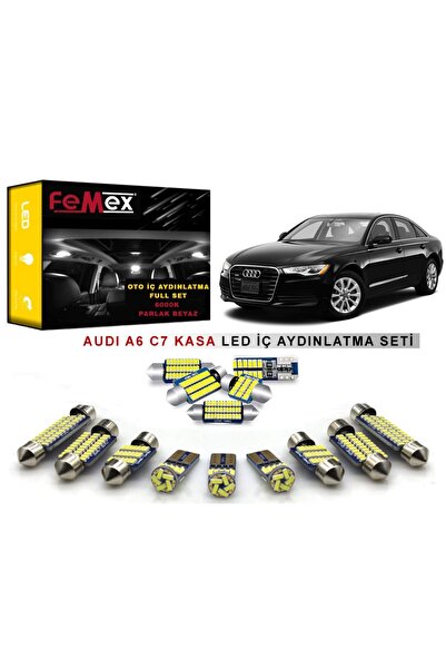 FEMEX Audi A6 C7 Kasa Led Iç Aydınlatma Ampul Seti Parlak Beyaz