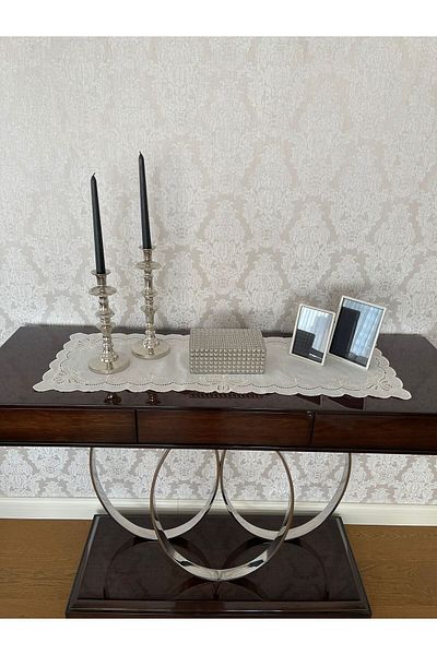 QBR Home Hole Work Console Cover & Runner. Butterfly Model. 35 X 100 cm
