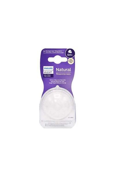 Philips Avent Natural Nipples 6+ Months - 2 Pieces