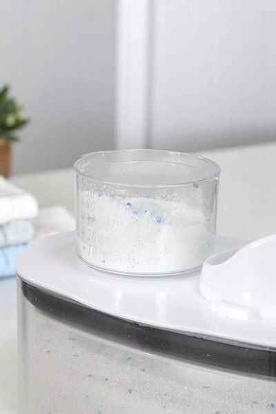 İronika Silicone Lid Scale Powder Liquid Tablet Detergent Storage Container Box 2100 ml 2 Pieces
