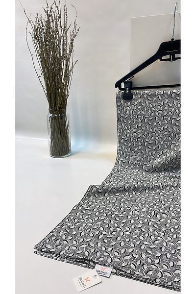 Onur Shawl - Black and White Series Ramie Woven Wonderful Product Seasonal Fabric Trend Store