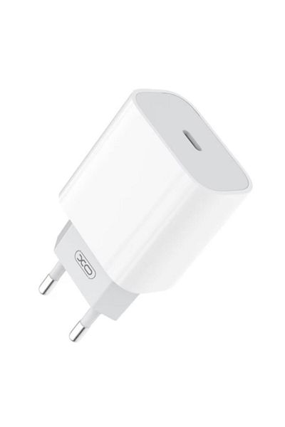 REDz Accessories Adaptor încărcător UE XO-L77, port tip C, încărcare rapidă 20W, alb