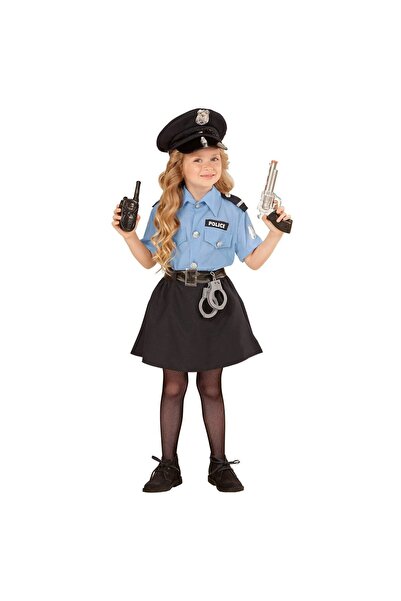 KidMania Costum de polițistă cu accesorii pentru fete 120 - 130 cm 7-8 ani