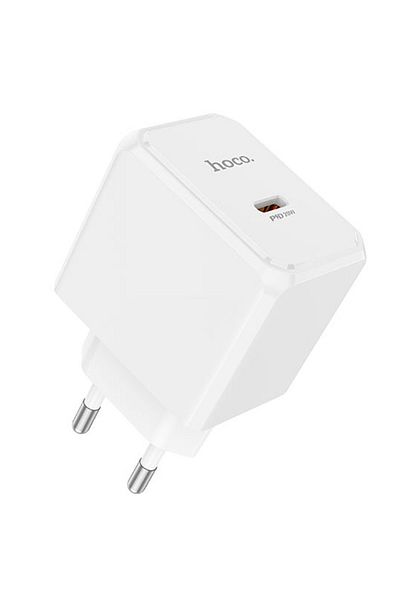 REDz Accessories Adaptor de rețea Hoco CS13A, port Type-C, încărcare rapidă PD20W, alb