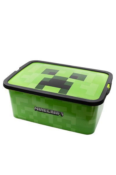 MINECRAFT Toy storage box, 8.5x19.2x28.7 cm, 13 l, Green, Minecraft
