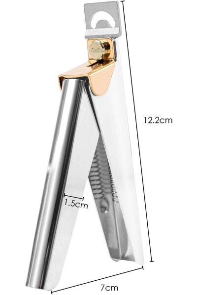 LA PERLA TECH Nail Tip Clipper Edge Cutter Adjustable Stainless Steel False A...