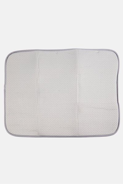YOTO Draining 2 In 1 Dish Drying Mat, Grey