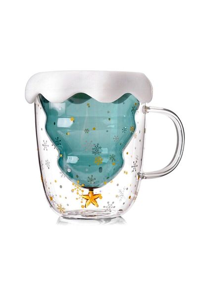OEM Christmas mug, Mindblower, Oh-Brad-beautiful, double-walled, fir-shaped inside, lid