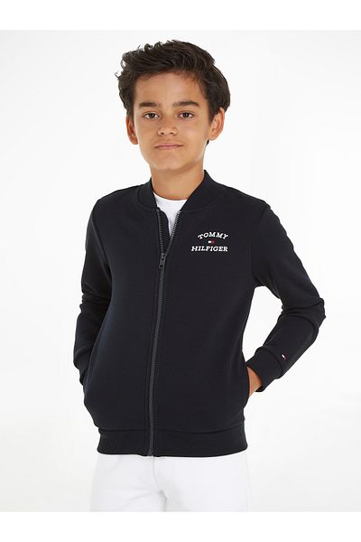 Tommy Hilfiger Boys Blue Zip Through Sweatshirt