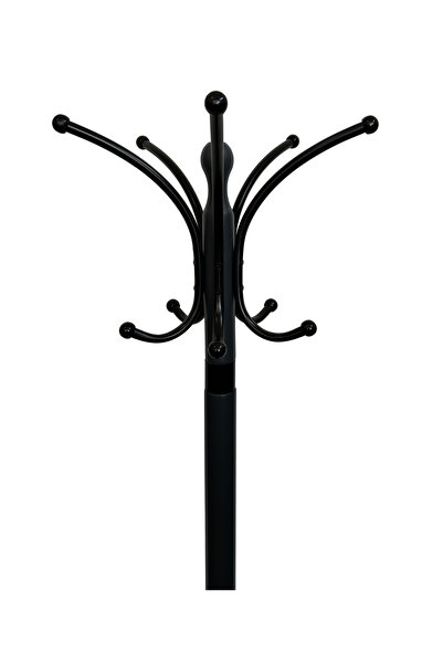 TOLUNAY Portmanto Ayaklı Askılık Boyalı Bambux Model Antrasit Gri