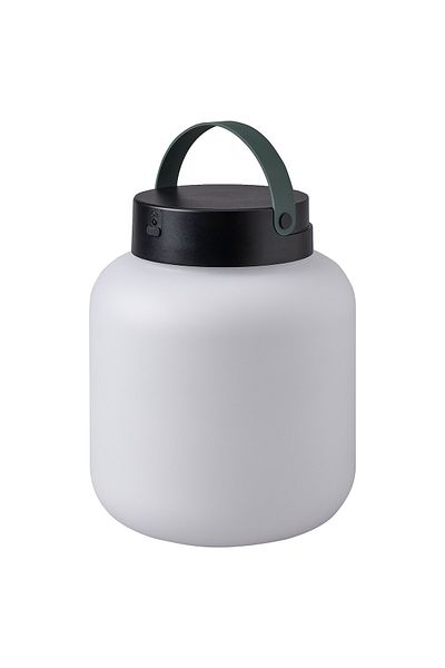 IKEA LÄNSPORT Portable LED Lamp, Battery-Powered, White/Dark Gray, 22 cm