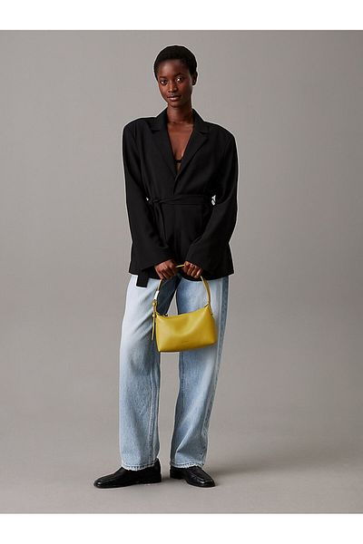 Calvin Klein Green Hardware Handle Mini Crossover Bag