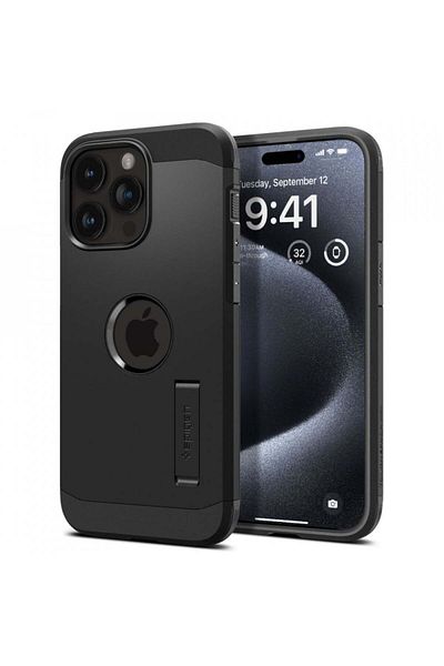 Spigen Case For Iphone 15 Pro Max Case, Tough Armor Magsaf, Black