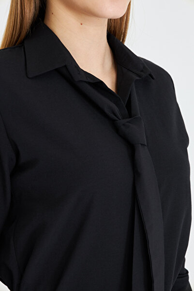 armonika Γυναικείο πουκάμισο με μαύρη γραβάτα ARM-25Y 001030