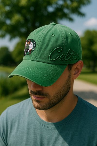 LAGRANZE Boston Celtics Green Embroidered Men's Nba Basketball Cap