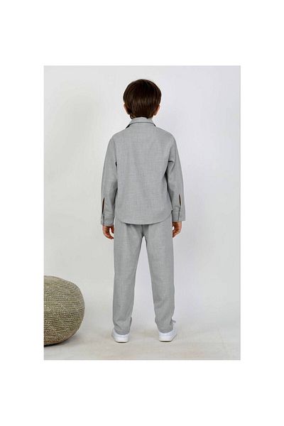 CİCHLİD Men's Cotton Woven Shirt Pants Suit