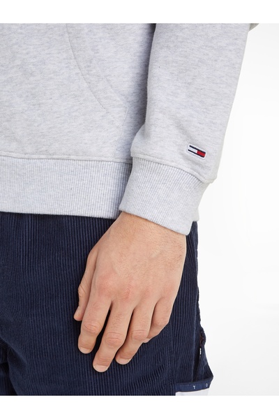 Tommy Hilfiger Mens Gray Zip Through Hoodie