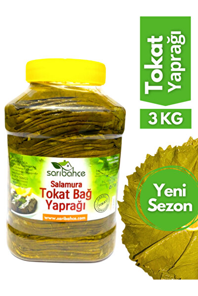 Sarıbahçe Tokat Yaprağı 3 Kg - Yeni Sezon Hakiki Erbaa Yaprağı