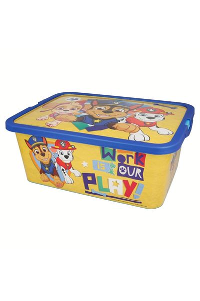 PAW PATROL Plastic storage box with lid, 13 L, multicolor, 39x29x15 cm, Paw Patrol