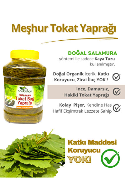 Sarıbahçe Tokat Yaprağı 3 Kg - Yeni Sezon Hakiki Erbaa Yaprağı