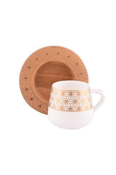 Bambum Nakkaş Coffee Set for 6 People with Pattern Base
