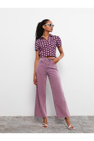 LC Waikiki Γυναικεία κοντομάνικη μπλούζα με μοτίβο πόλο γιακά (S2)