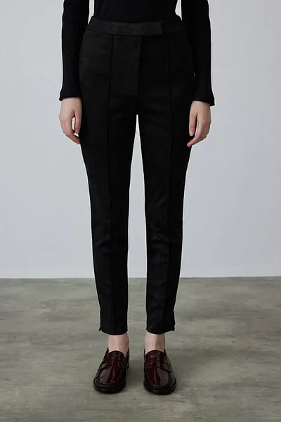 Gusto Black Suede Pants