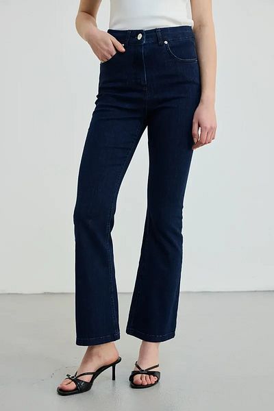 Gusto Pantaloni albaștri Flare Jean