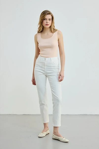 Gusto Slim Fit Jeans - Ecru Color