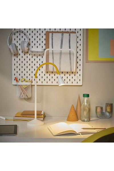IKEA NÄVLINGE LED Desk Lamp, Yellow/White