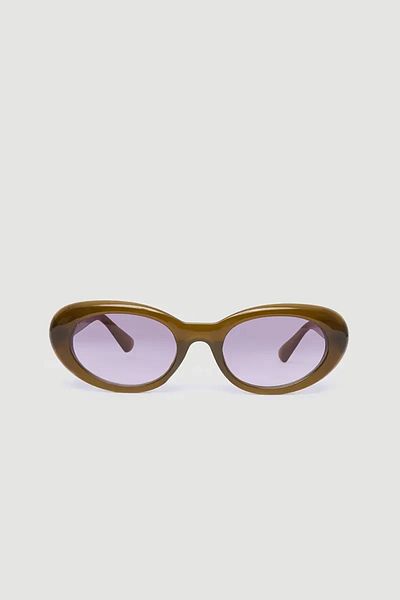 Gusto Green Bone Framed Sunglasses