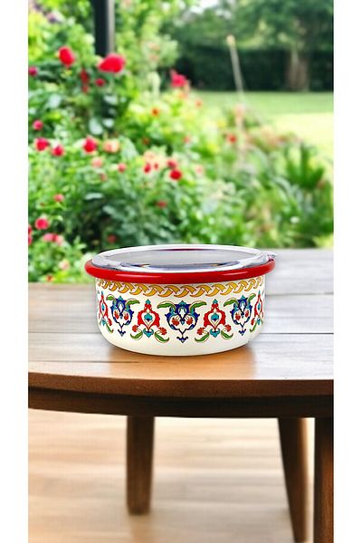 İnci Emaye No. 14 Enamel Storage Container